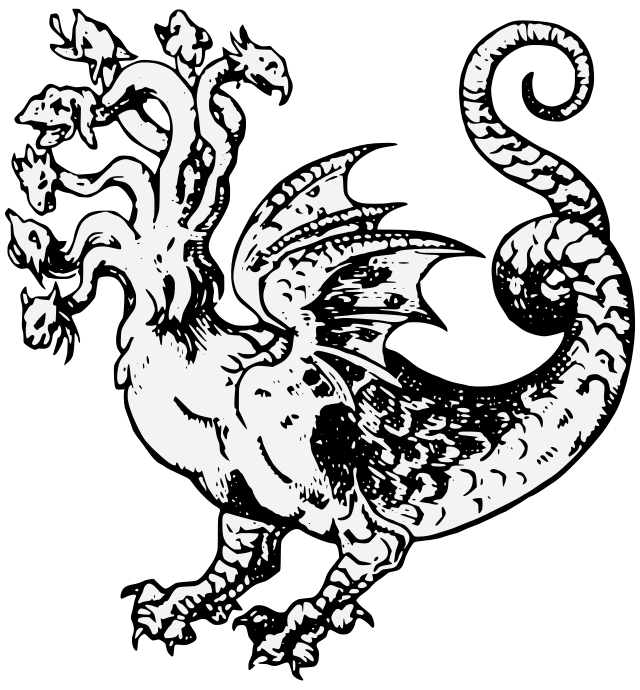 Coa Illustration Elements Animal Hydra Statant.（1579年）