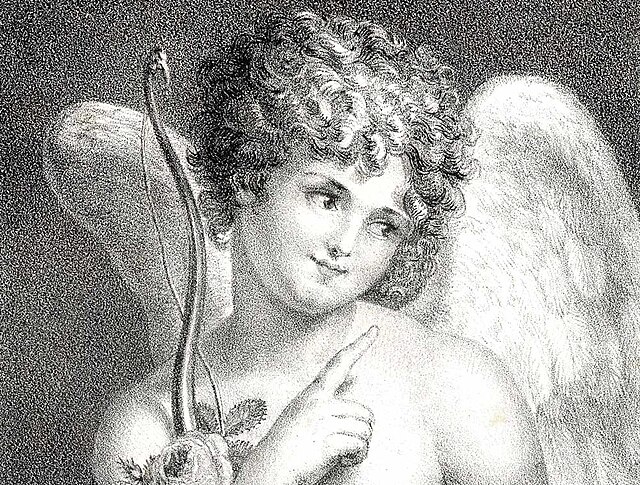 Cupid (lithograph after Jeanne-Elisabeth Chaudet)（19世紀初頭）