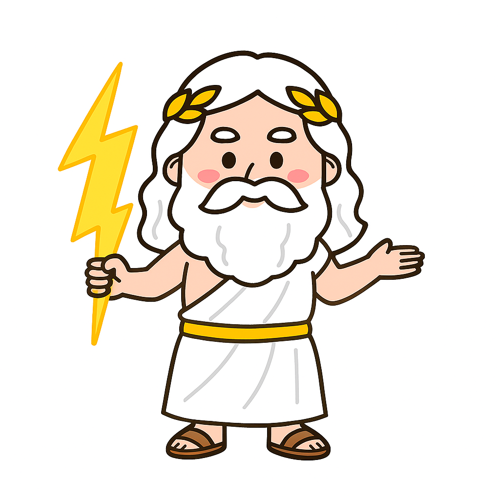 ゼウスと雷霆（ケラウノス）