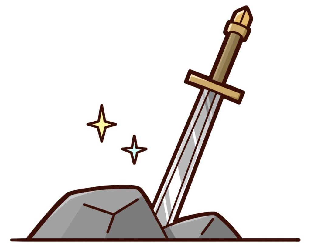 選ばれし者にしか使えない武器イメージ