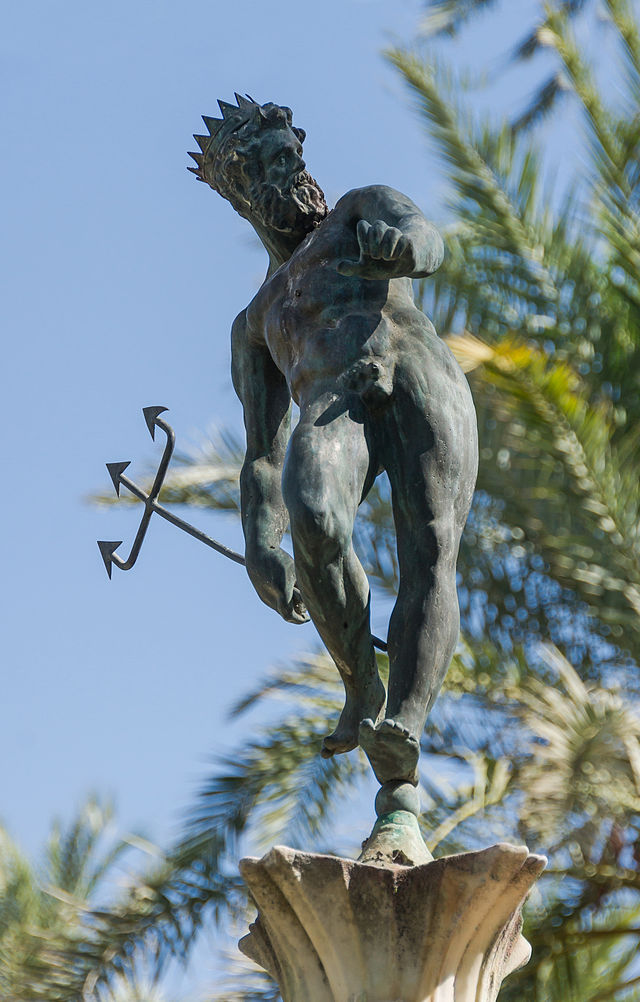 Neptune alcazar Seville Andalusia Spain.