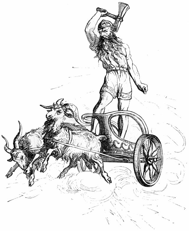 Thor in his chariot.（1865年）