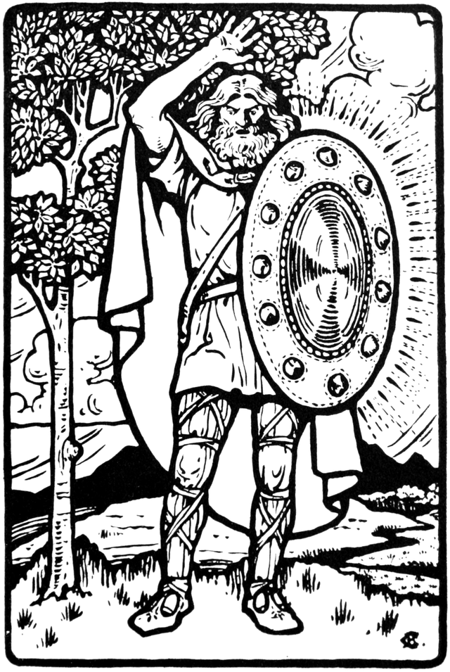 Heroes of the dawn - illustration to face page 246.（1914年）