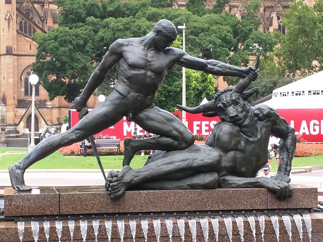 Theseus and Minotaur, Archibald Fountain.