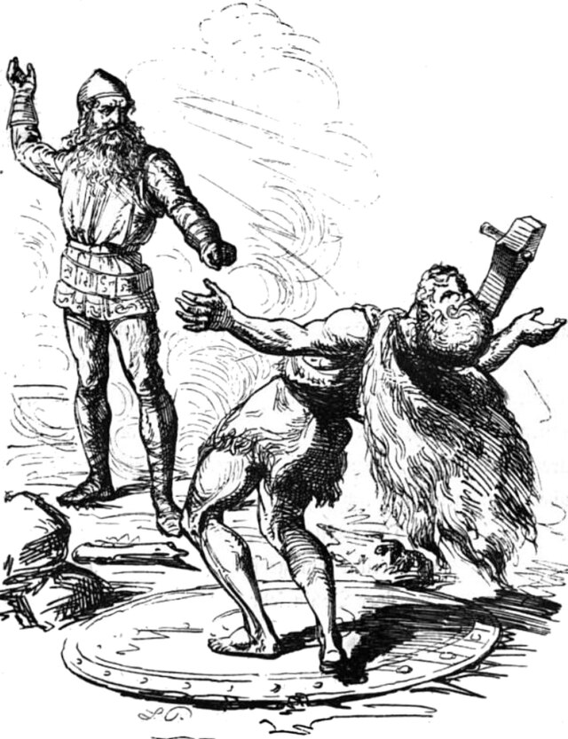 Thor und Hrungnir.(1865年)