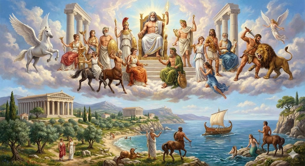 ギリシャ神話の世界イメージ