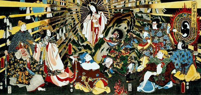 Amaterasu cave edit2.（1857年）