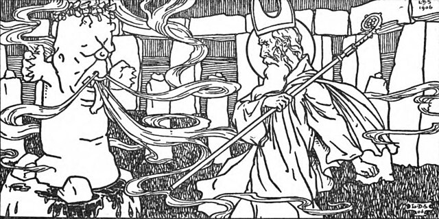 St. Patrick and Crom Cruaich.(1907年)