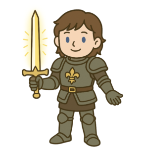 ガラティーンを持ったガウェイン卿