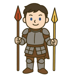 ゲイ・ジャルグ&ゲイ・ボウを持ったディルムッド・オディナ