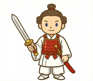 草薙の剣（天叢雲剣）を持つヤマトタケル