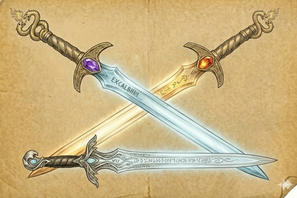 エクスカリバー・ガラティーン・アロンダイトは三姉妹剣