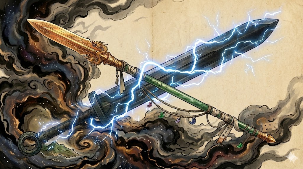 天之尾羽張（アメノオハバリ）と天沼矛（アメノヌボコ）