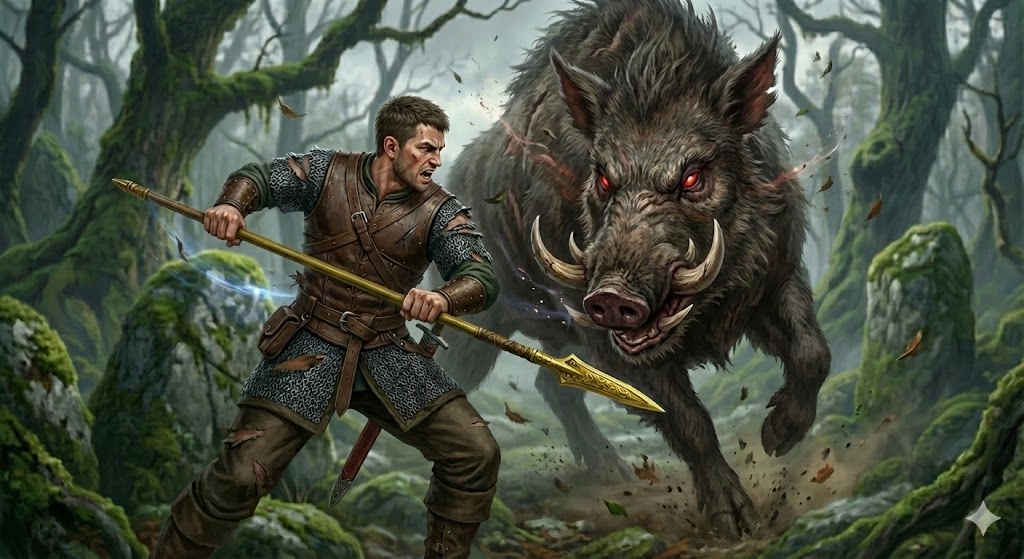 魔猪ベン・ブルベンとの対決イメージ