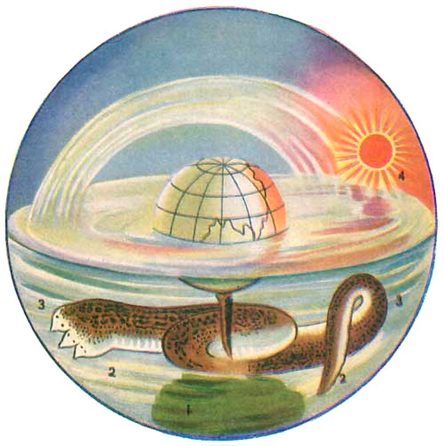 He Waters and Sun Set Free to Move Vritra as Naga and Sun.