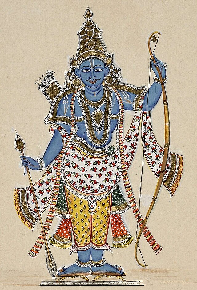 Lord Rama with arrows.（1820年）