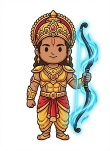 ヴィジャヤを持ったカルナ