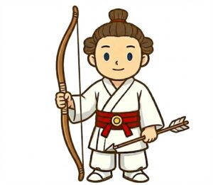 天之麻迦古弓・天之波波矢を持つアメノワカヒコ