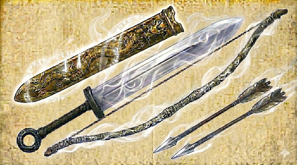 生太刀・生弓矢（いくたち・いくゆみや）イメージ