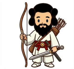 生太刀・生弓矢(いくたち・いくゆみや)を持つオオクニヌシ