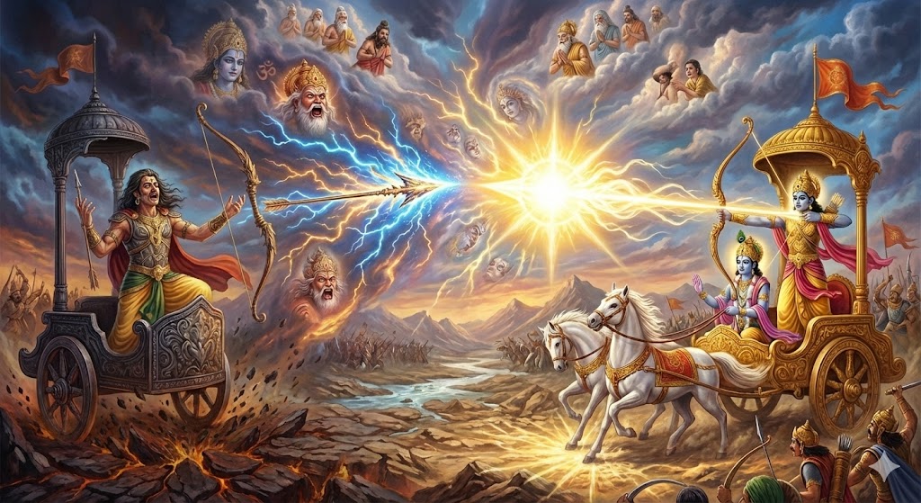 カルナは呪いによってブラフマーストラを使えなくなったイメージ