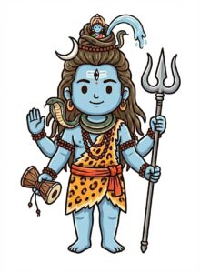 トリシューラを持つシヴァ