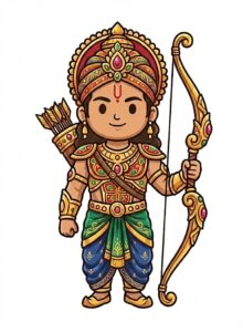 ガーンディーヴァを持つアルジュナ