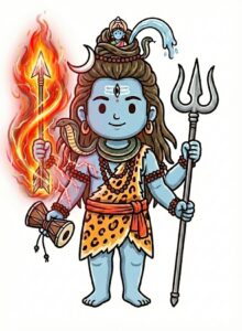 パーシュパタを持つシヴァ