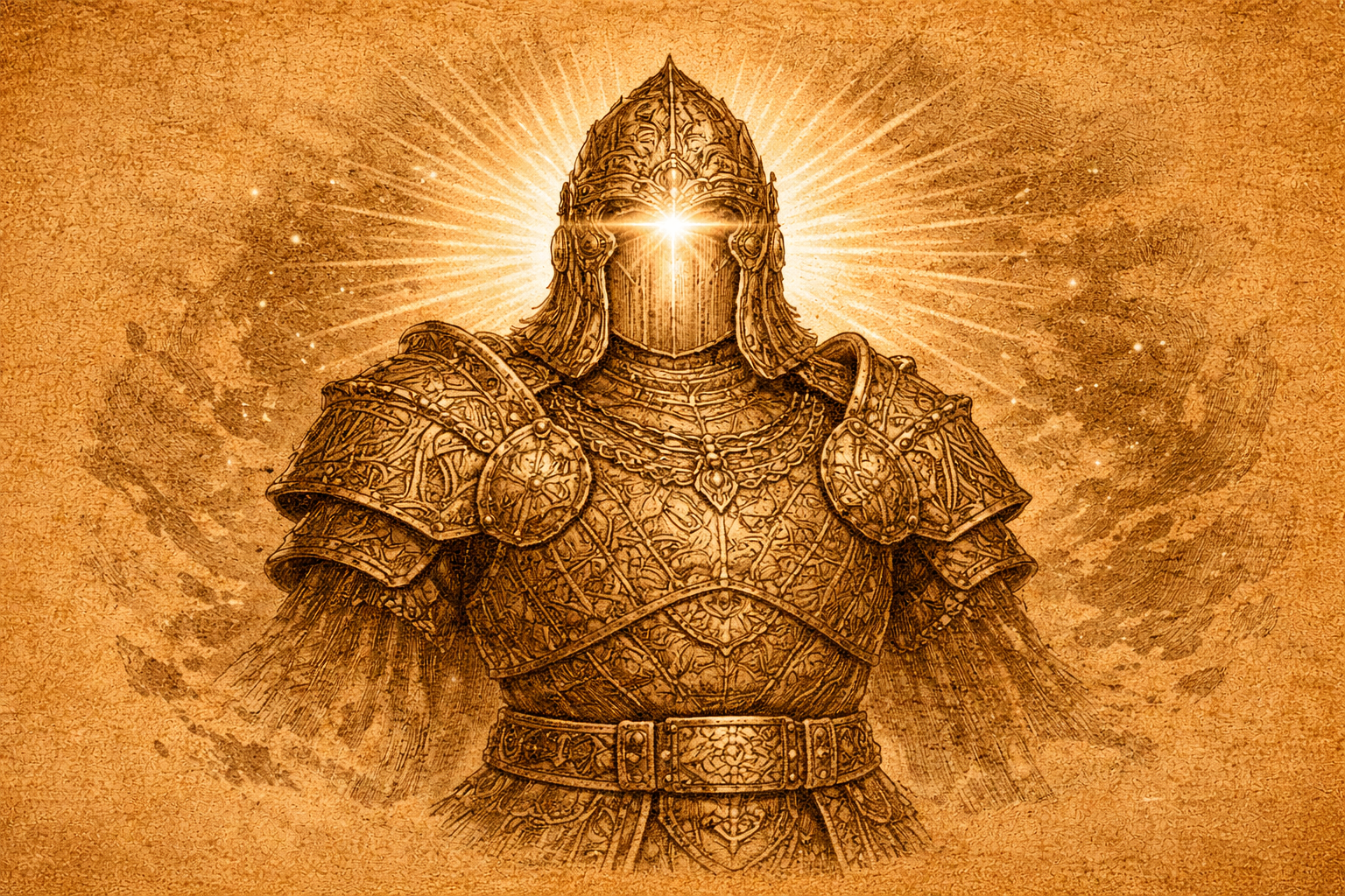 マルドゥクの恐怖の鎧と光の兜イメージ