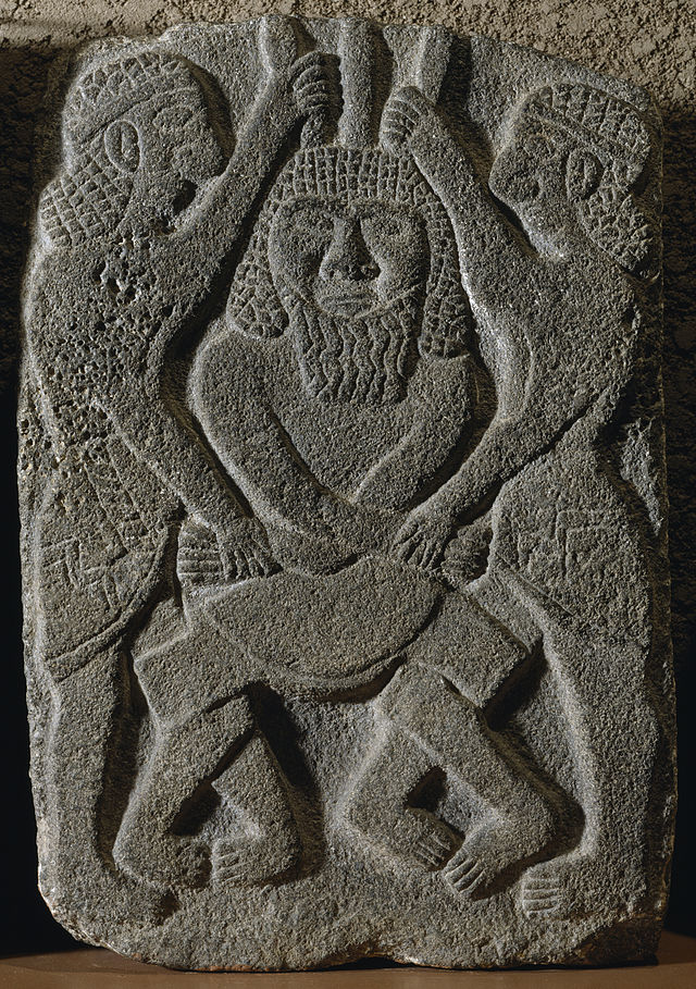 Syrian - Relief with Two Heroes - Walters 2118.