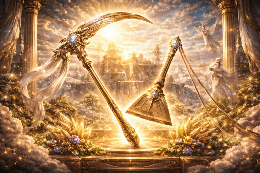 「農具=神の象徴」という概念の元祖イメージ