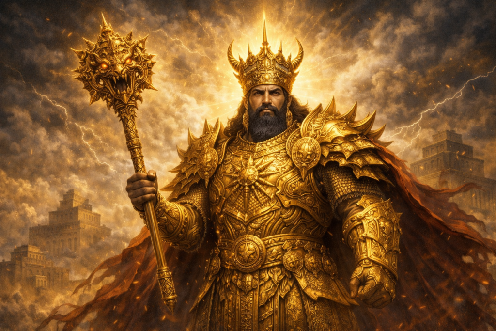 破邪の棍棒(メイス)を持つマルドゥクイメージ