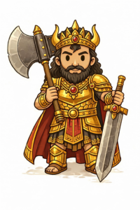 斧と短剣を持つギルガメシュ