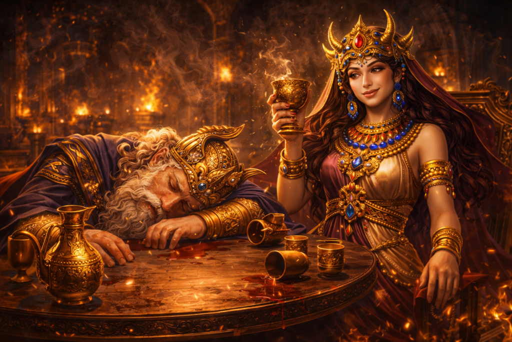 イシュタルによるメーの泥酔強奪事件イメージ