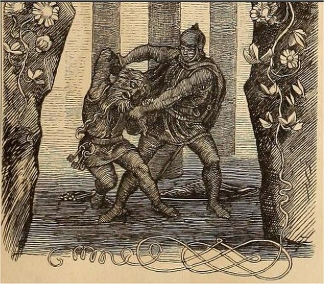 Pfizer (1843)-ed-Nibelungen Not-p091-sigfird&alberich-gezwerge.(1843年)