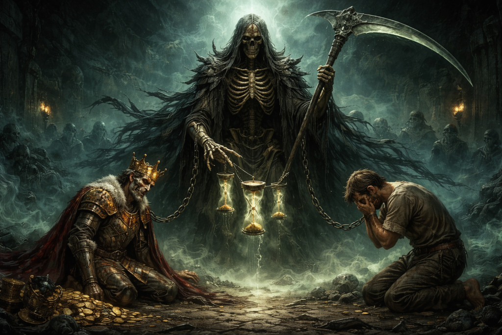 「死(冥界)」の絶対的な平等性の象徴イメージ