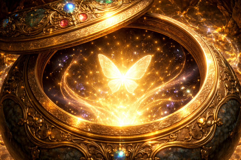 パンドラの箱の最後に残った希望イメージ