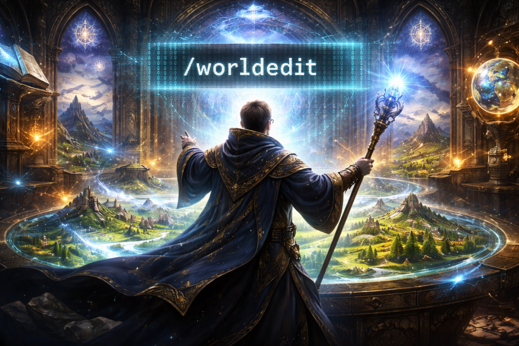 ワールドエディット（チートコマンド）イメージ