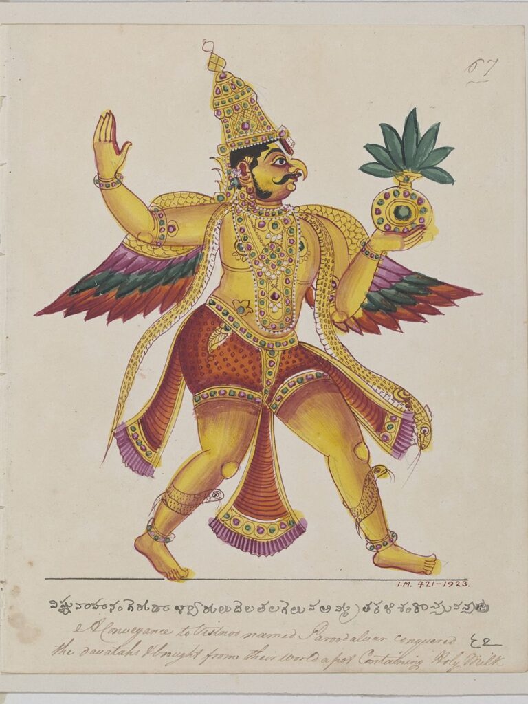 Garuda returning with the vase of Amrita.（1825年）