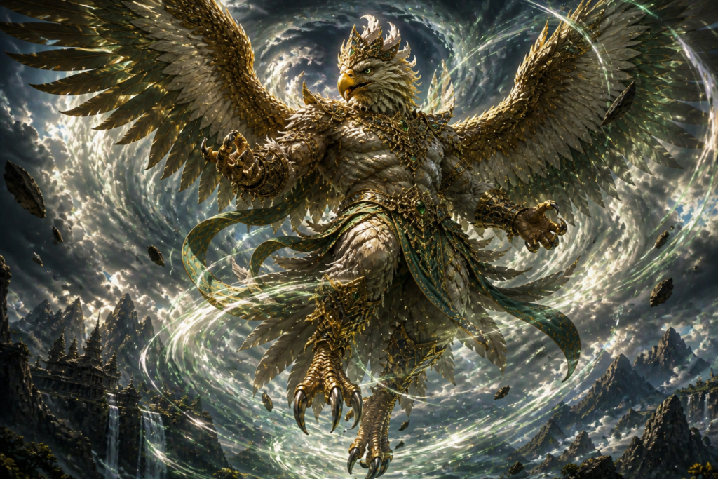 召喚獣・風の魔神としてのガルダ
