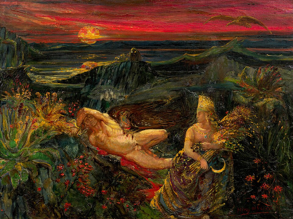 Henry de Groux - Médée cueille les fleurs nées du sang de Prométhée.（1899年）